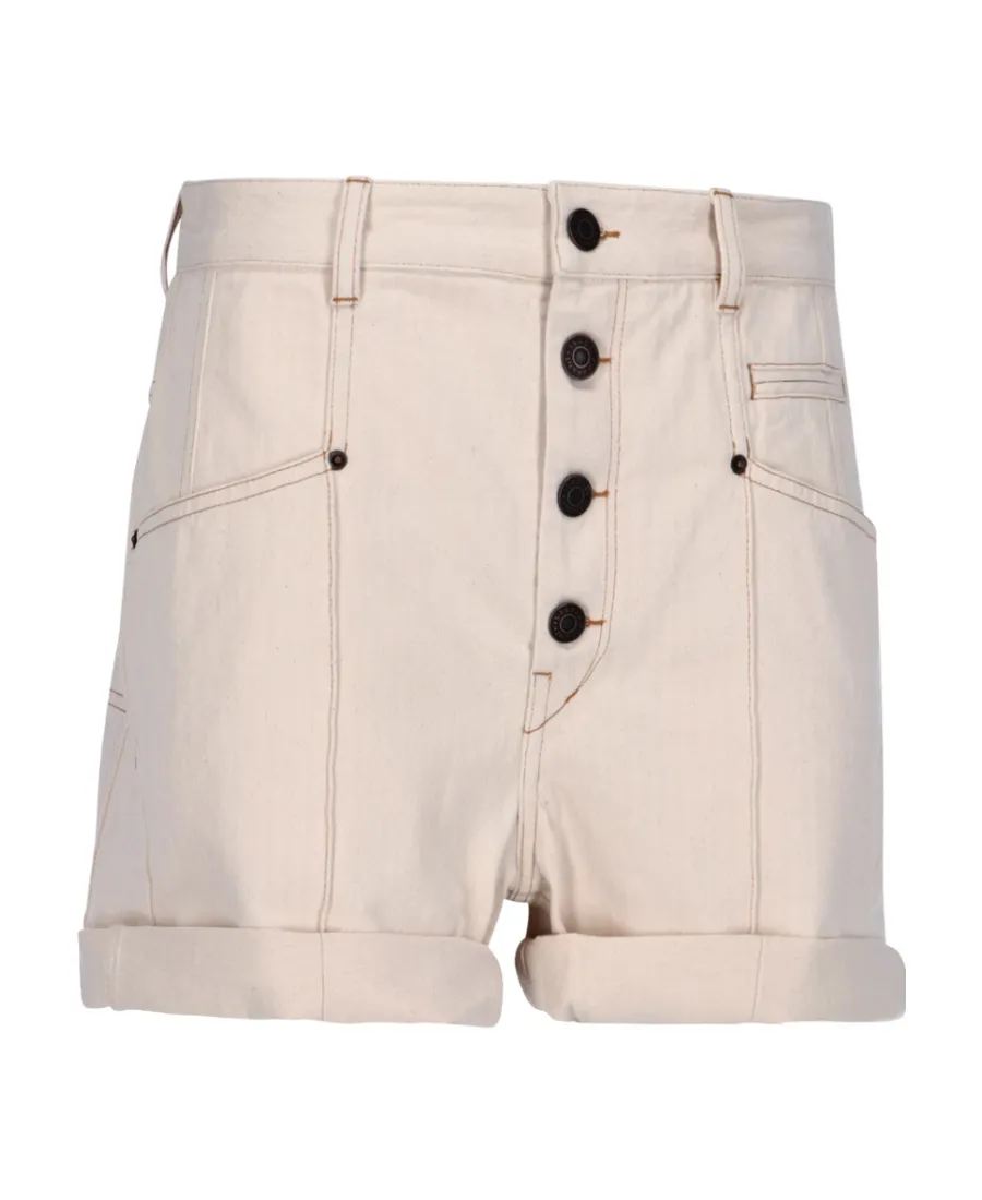 Button Detailed Shorts
