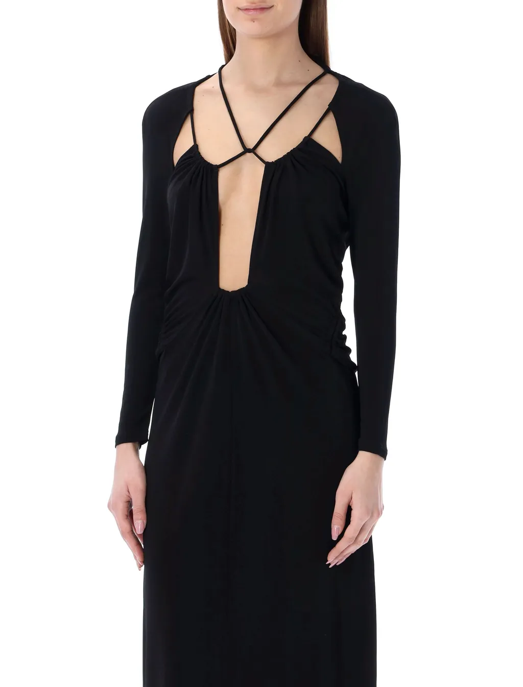 Jadessi Cut-Out Midi Dress