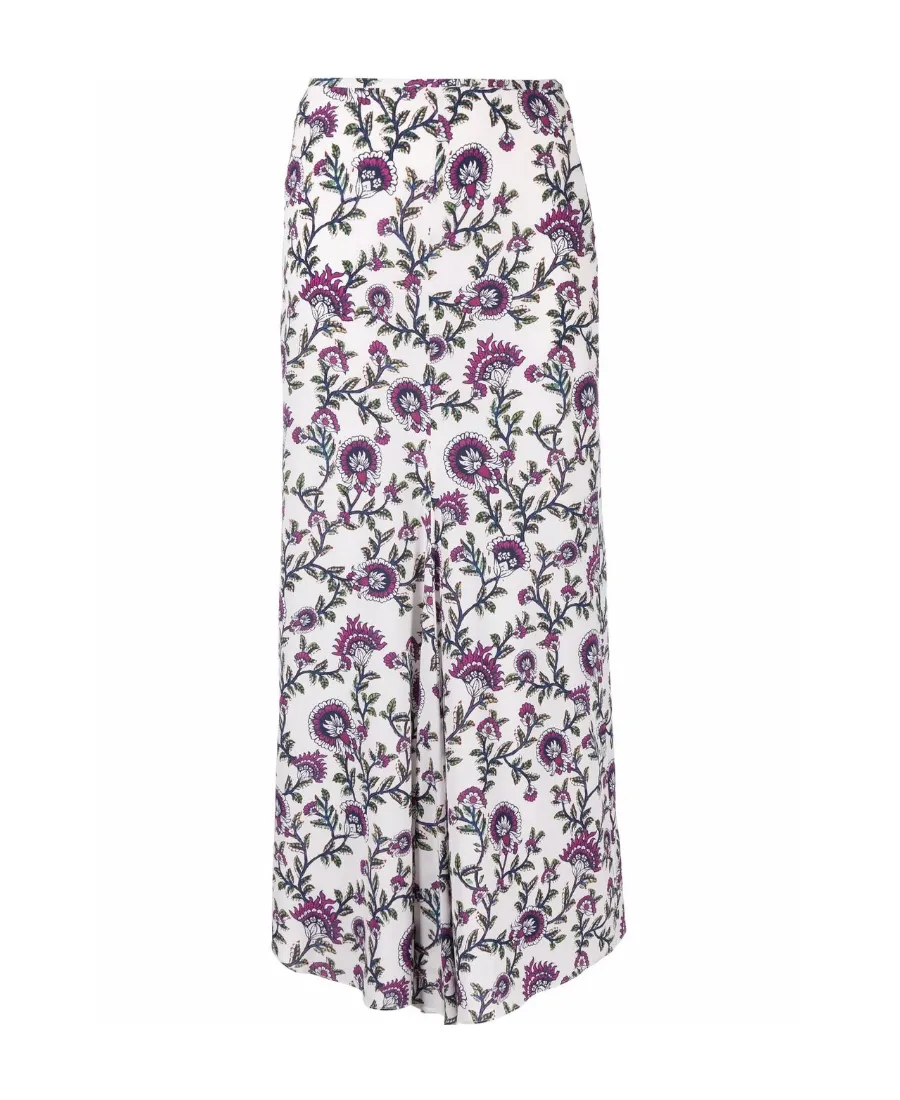 Rosilia Floral-Print Midi Skirt