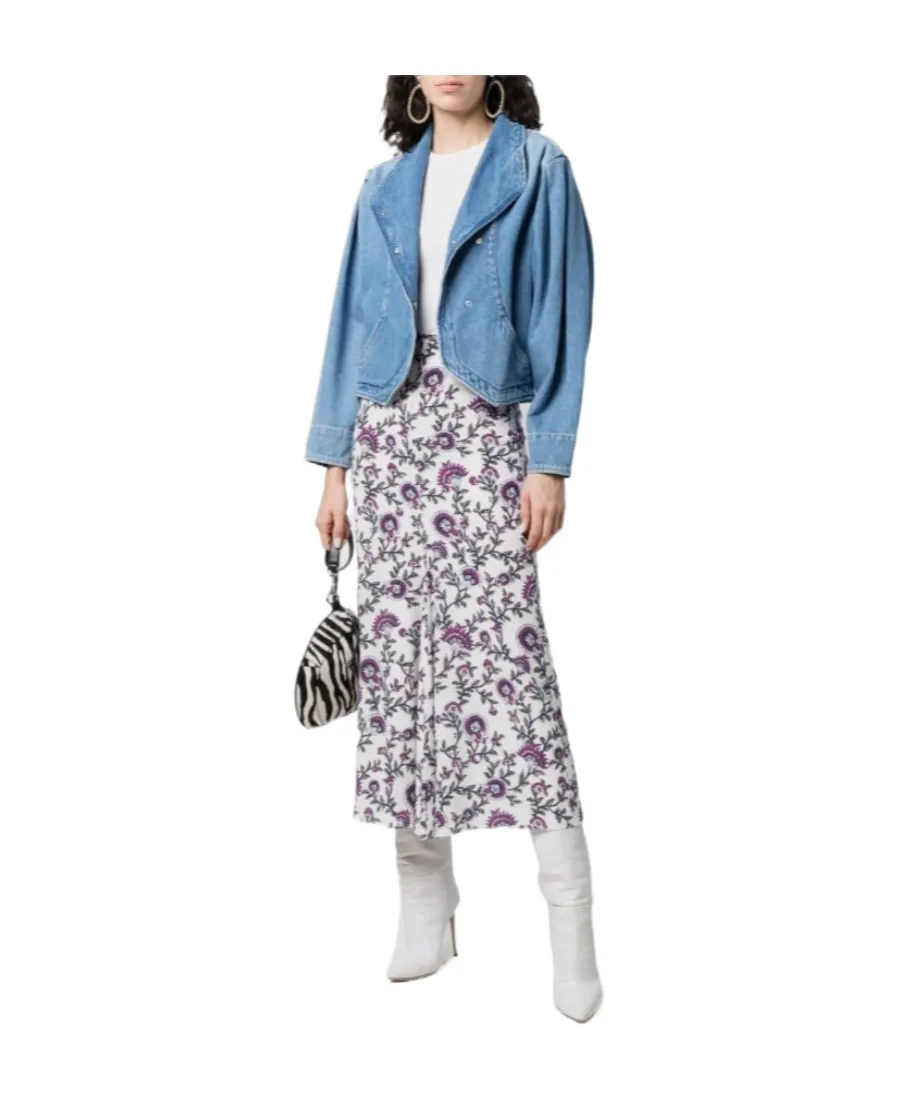Rosilia Floral-Print Midi Skirt