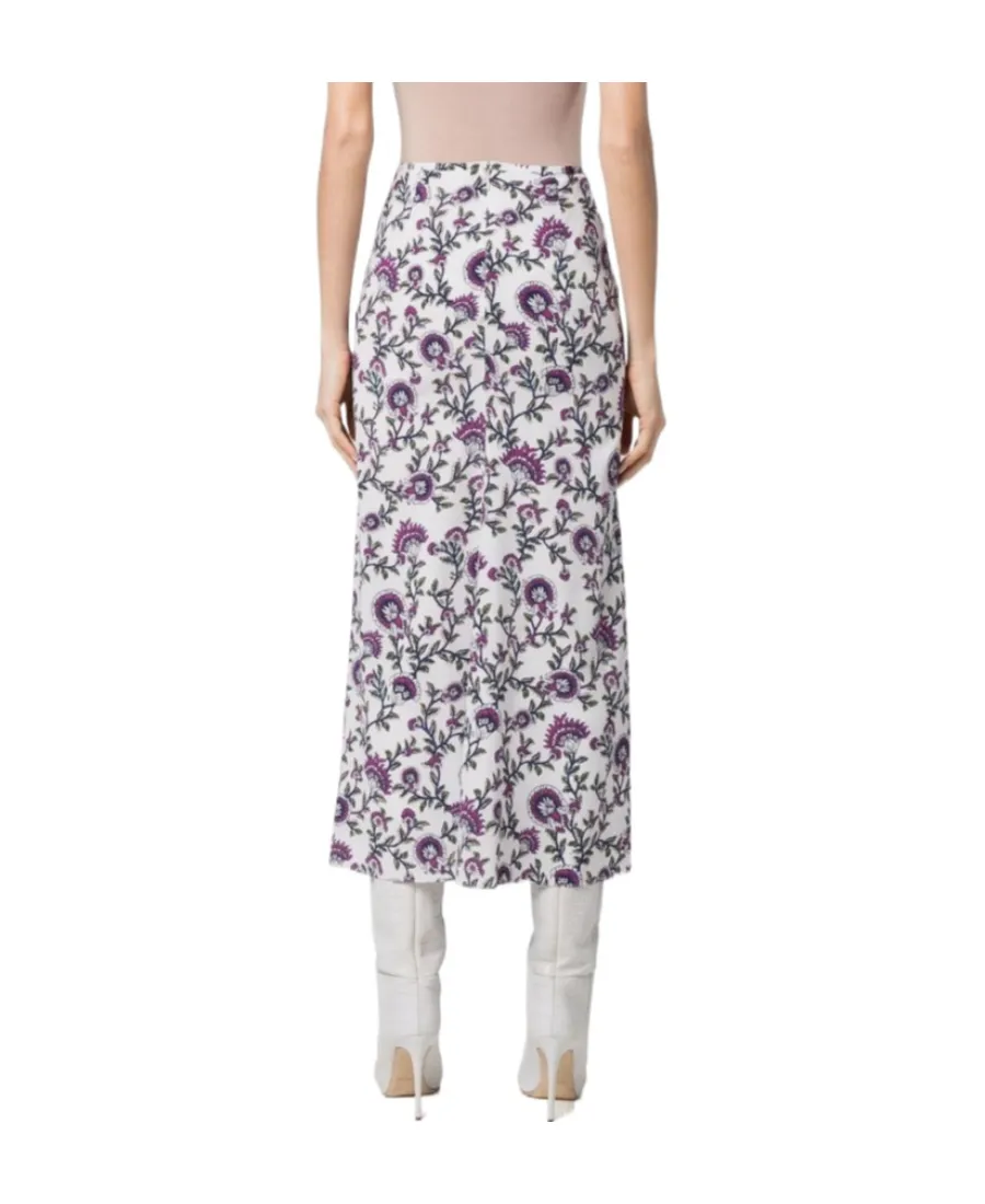 Rosilia Floral-Print Midi Skirt