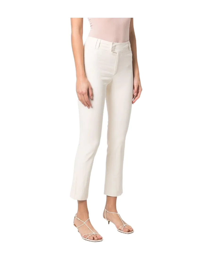Mid-Rise Straight Trousers