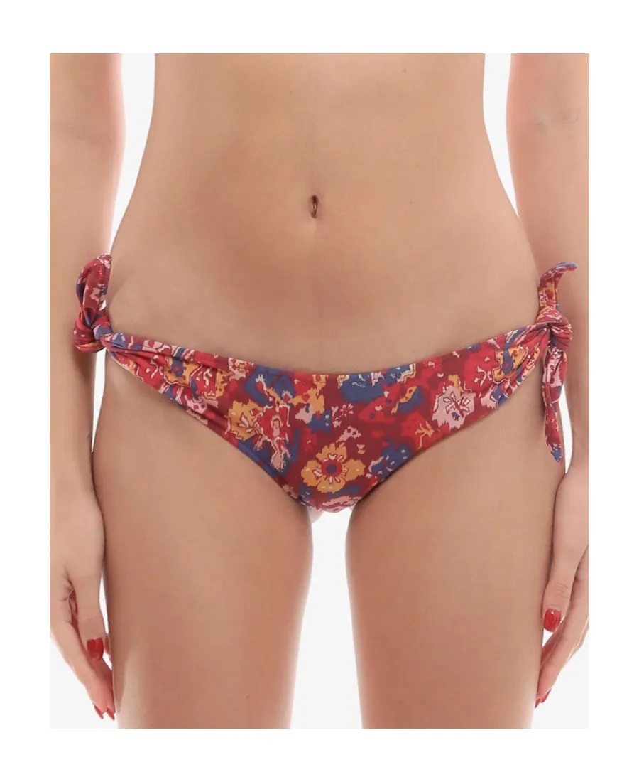 Floral Print Low-Rise Bikini Bottoms