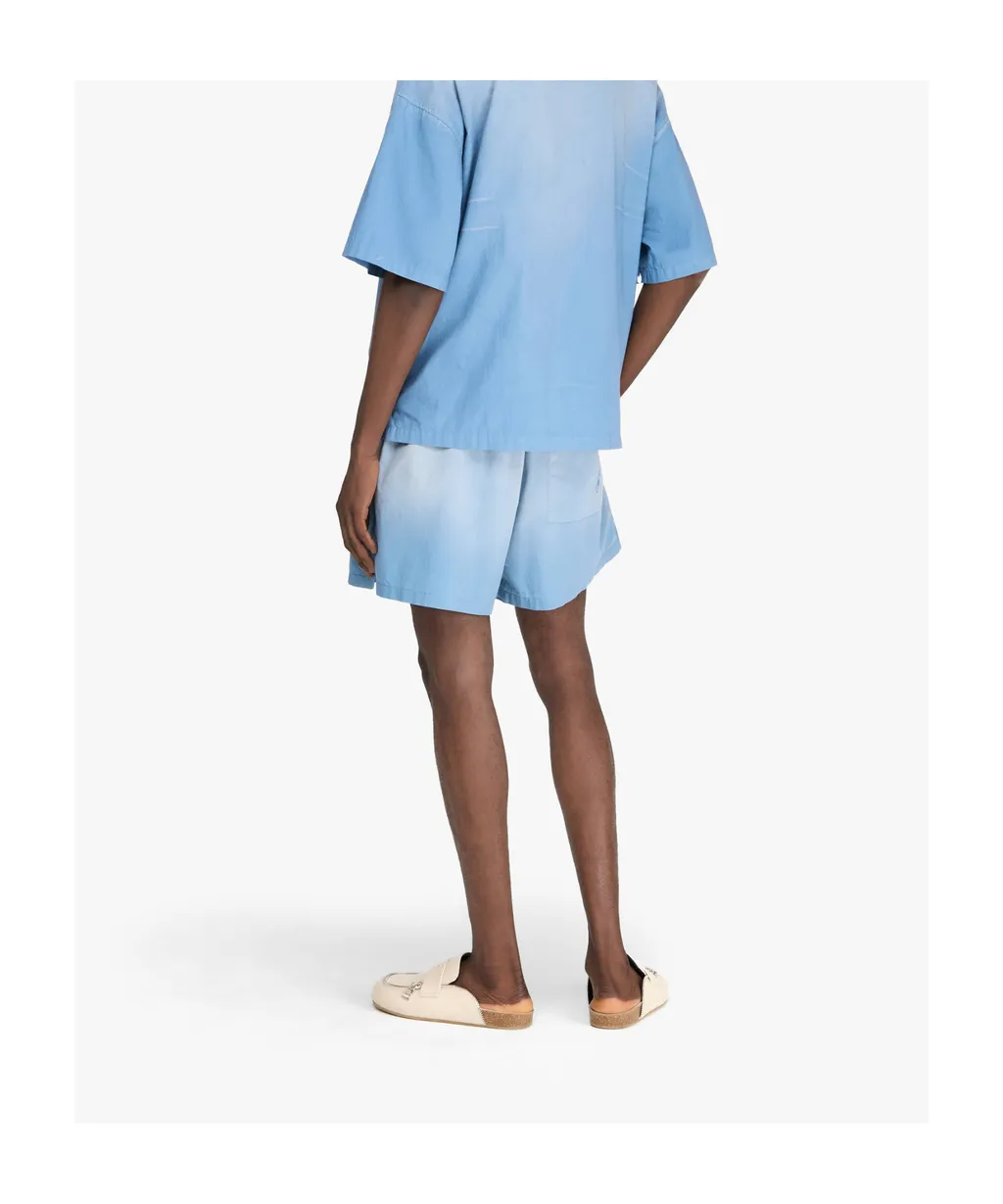Logo Printed Elastic Waist Shorts