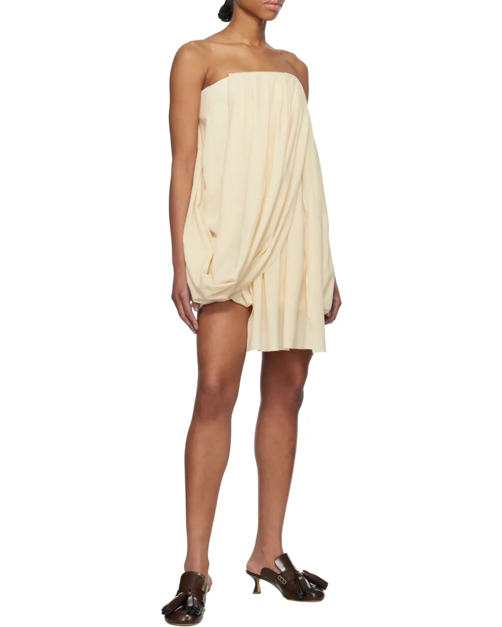 Draped Bustier Dress