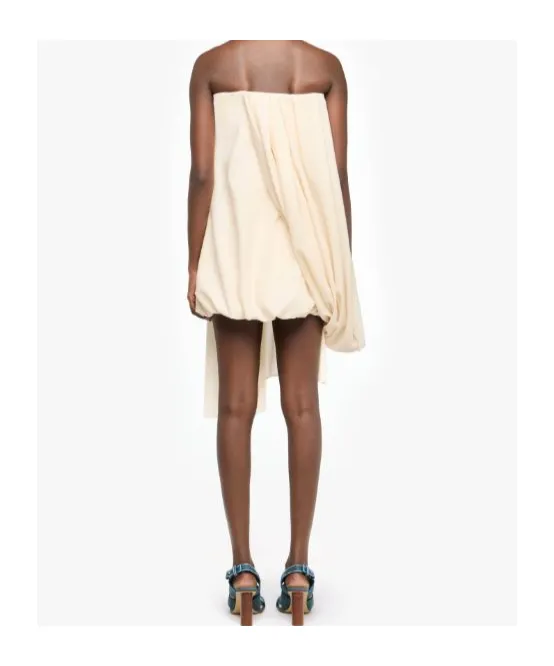 Draped Bustier Dress