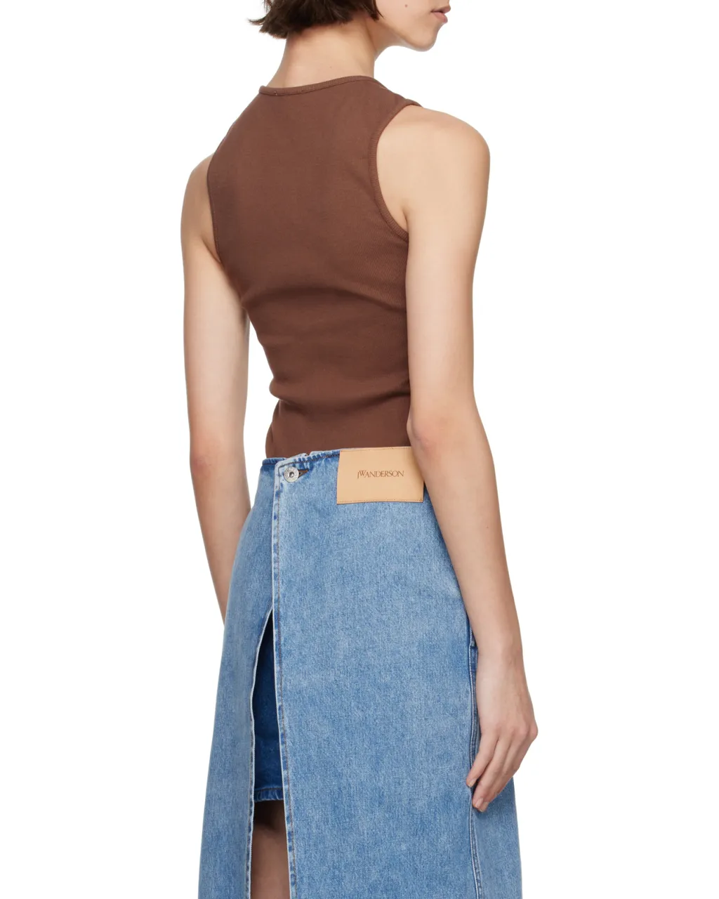 Fine-Ribbed Tank Top