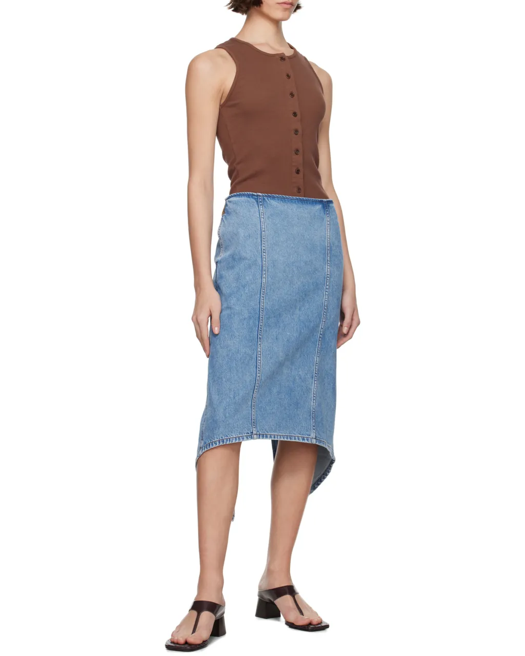 Fine-Ribbed Tank Top