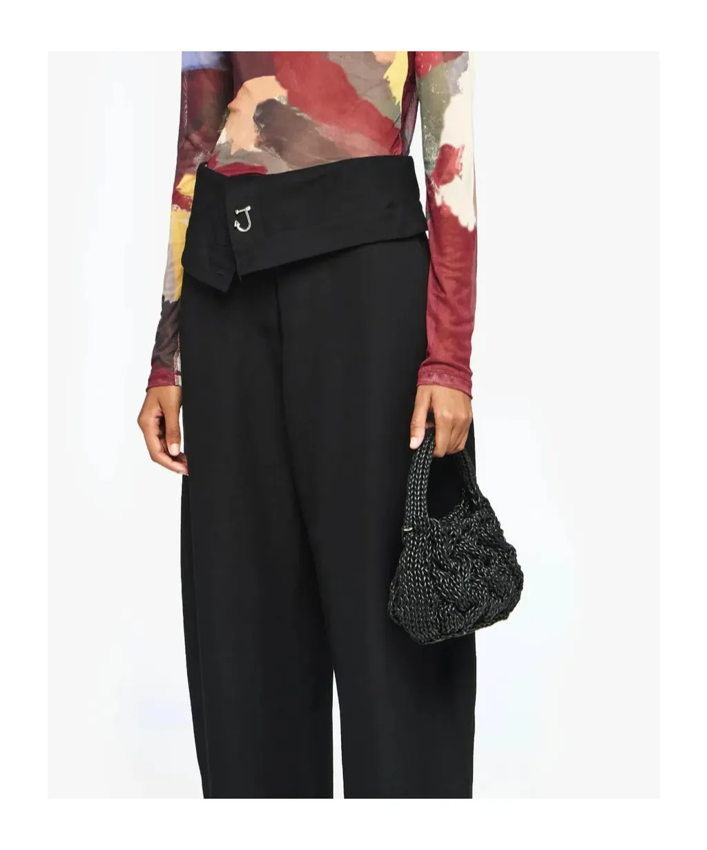 Small Cable Knitted Top Handle Bag