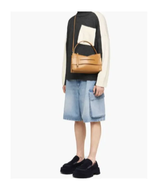 Wide Leg Cargo Denim Shorts