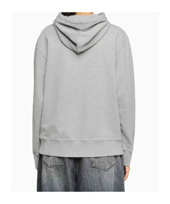 Logo Lettering Drawstring Hoodie