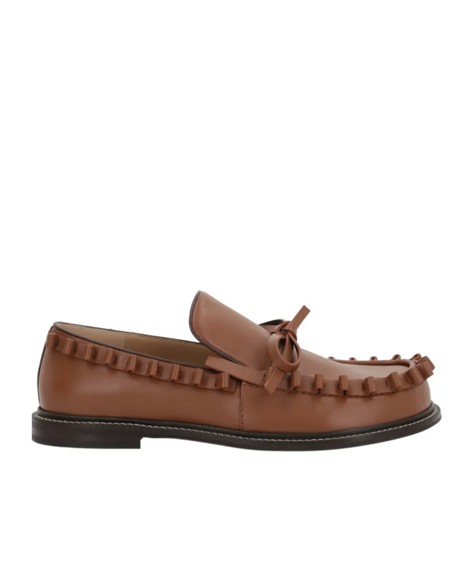 Ruffled Detail Loafers