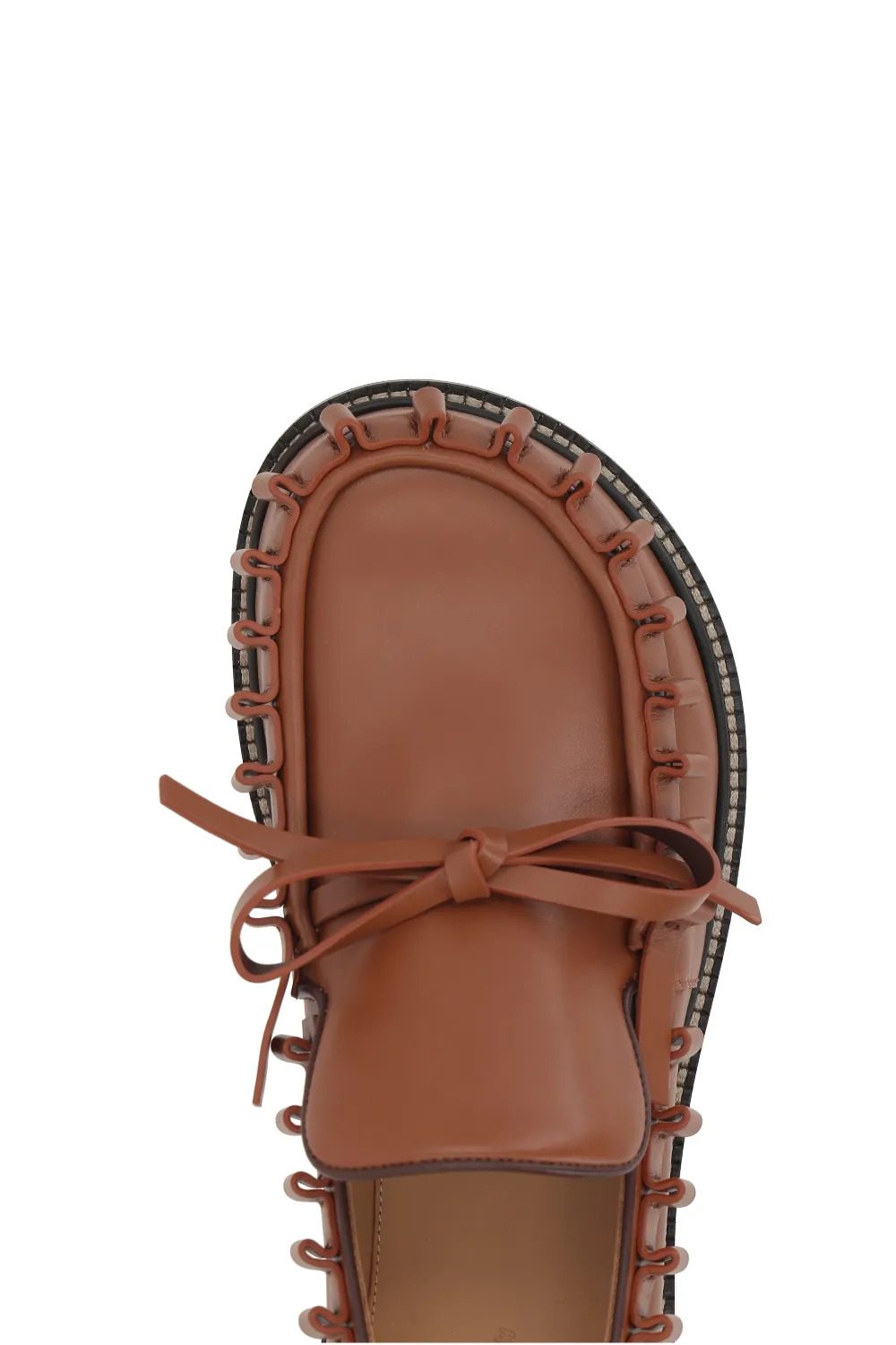 Ruffled Detail Loafers