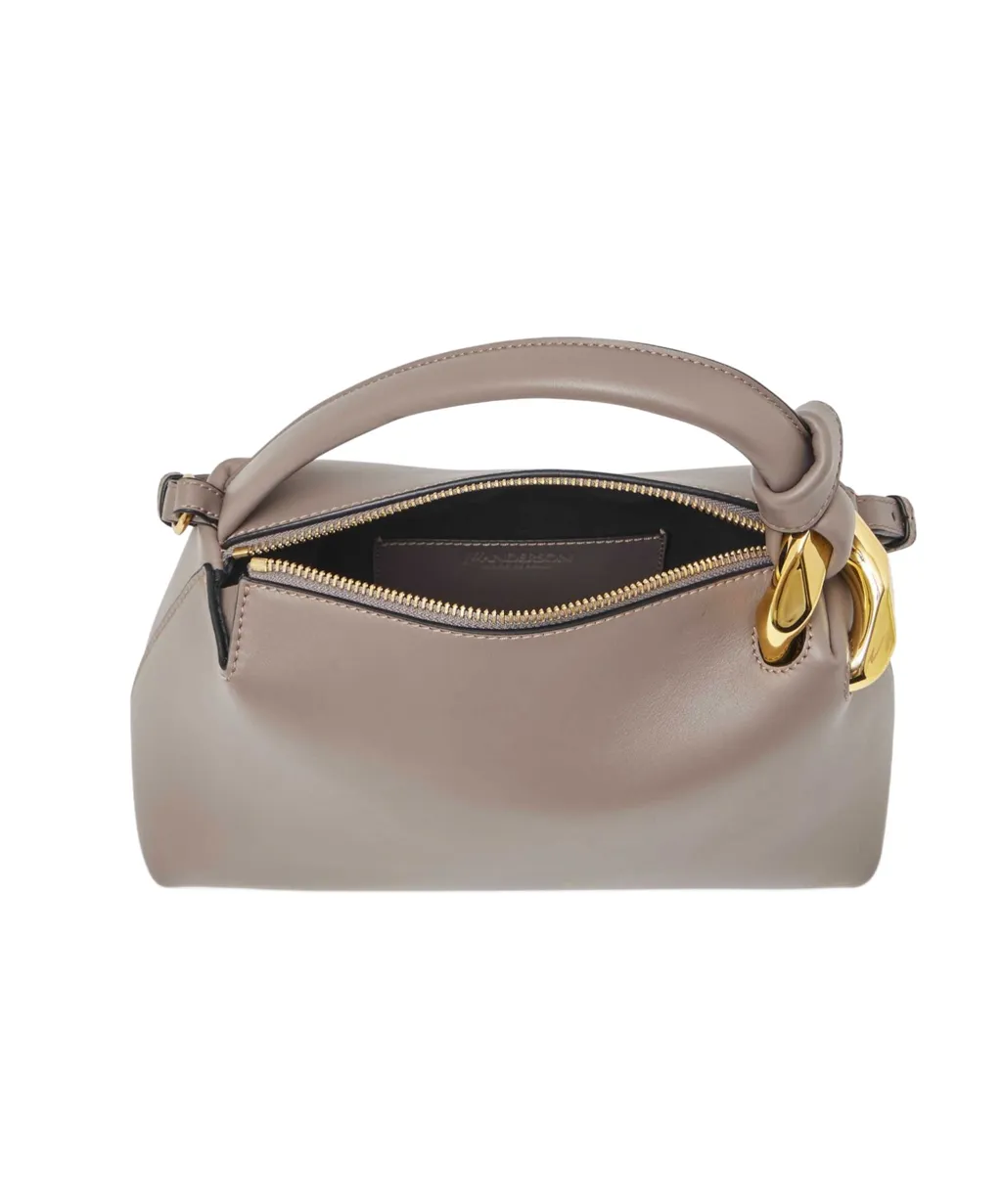 Corner Zip-Up Small Tote Bag