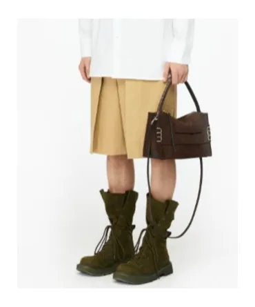 Folded Front Knee-Length Shorts
