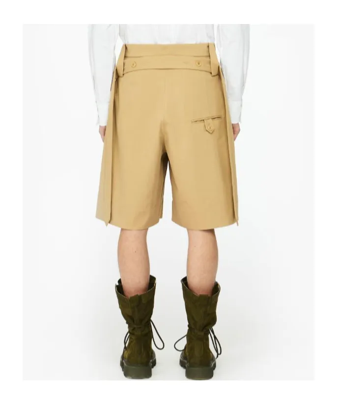 Folded Front Knee-Length Shorts