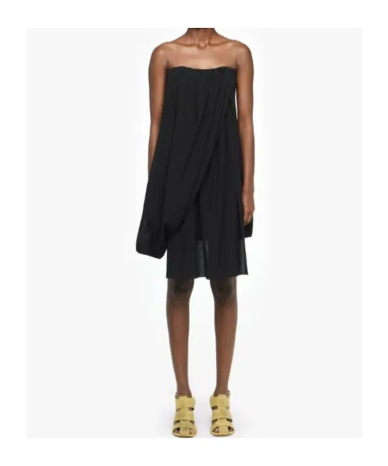 Draped Bustier Dress