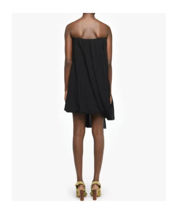 Draped Bustier Dress