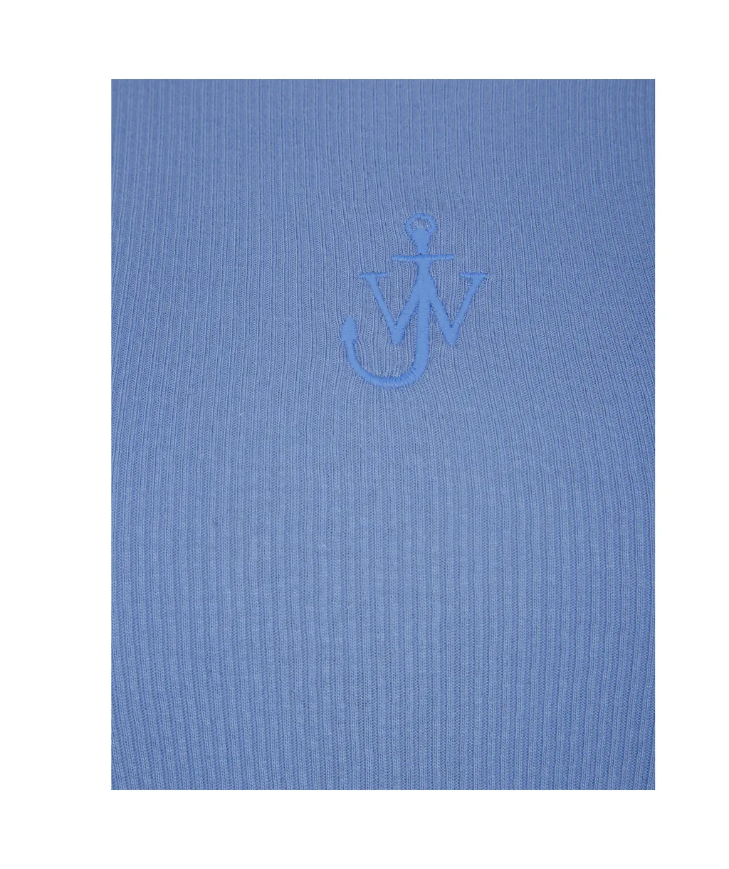 Logo-Embroidered Twisted Strap Maxi Dress