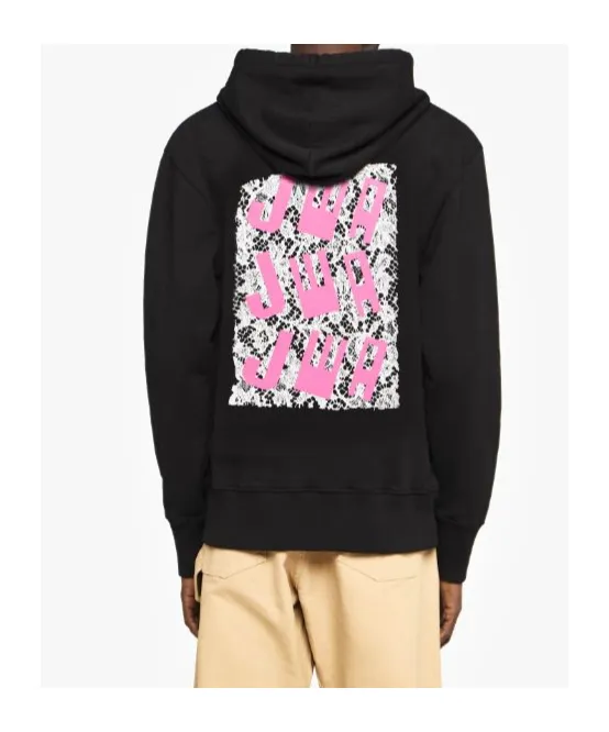 Lace-Panel Hoodie