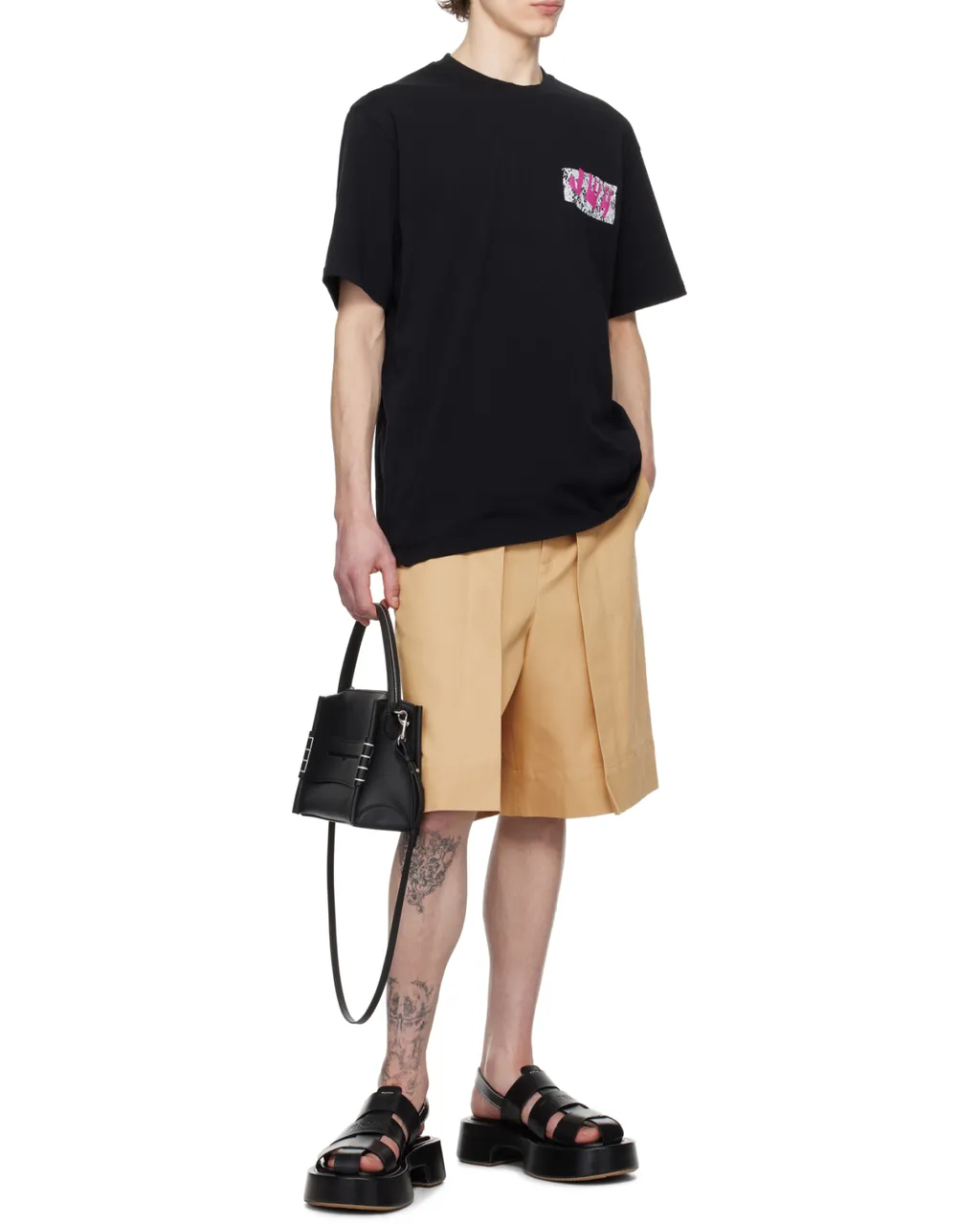 Jwa Lace Printed Crewneck T-Shirt