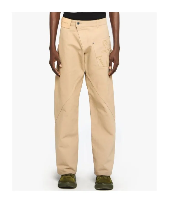 Twisted Straight Leg Jeans