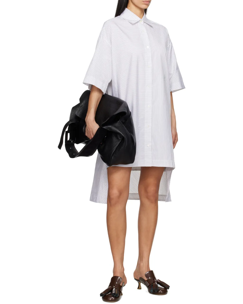 Step-Hem Shirt Dress