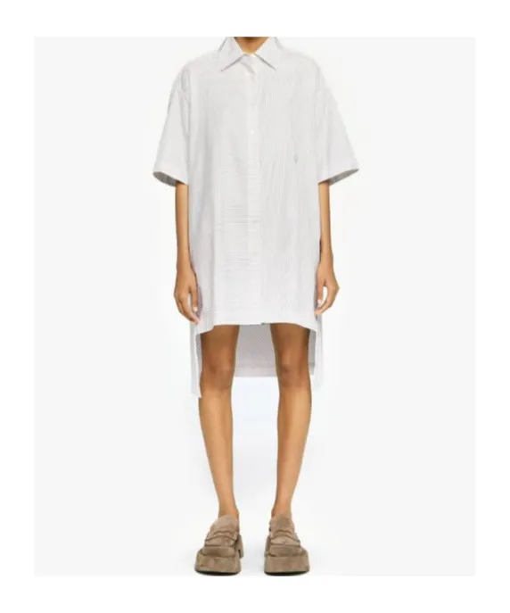 Step-Hem Shirt Dress