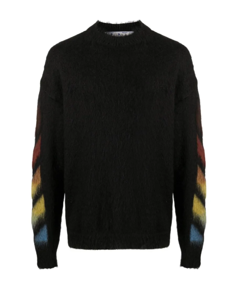 Diagonal Arrows Knitted Jumper
