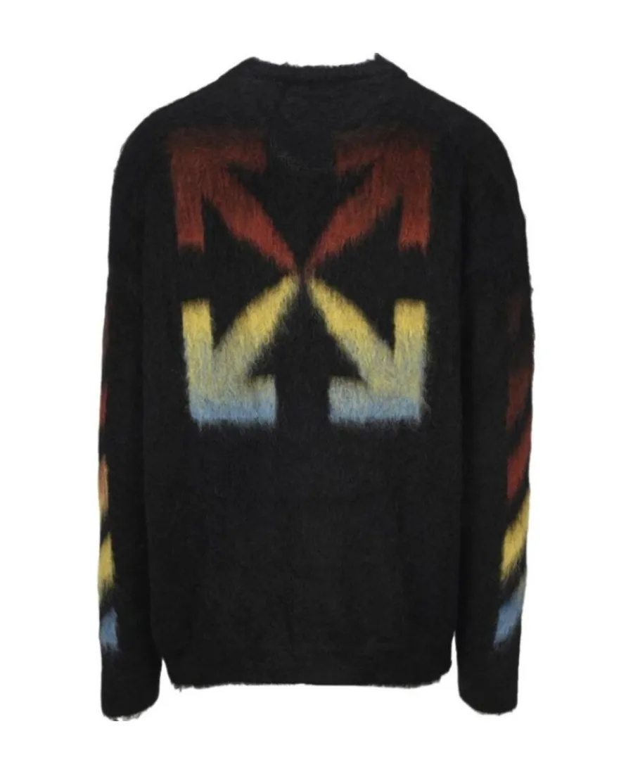 Diagonal Arrows Knitted Jumper