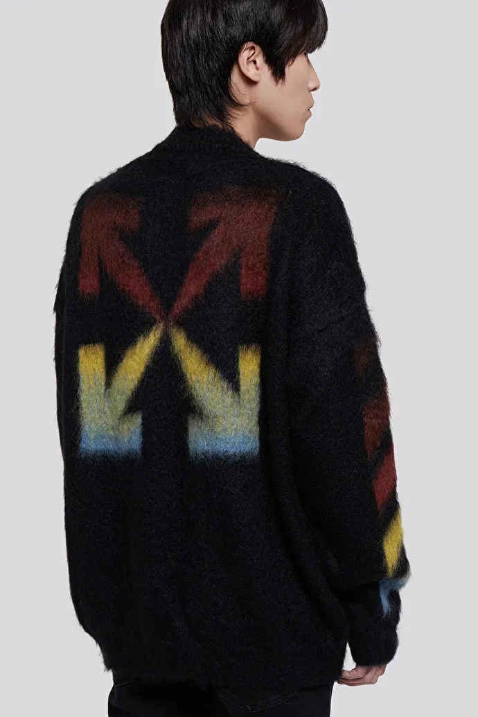 Diagonal Arrows Knitted Jumper