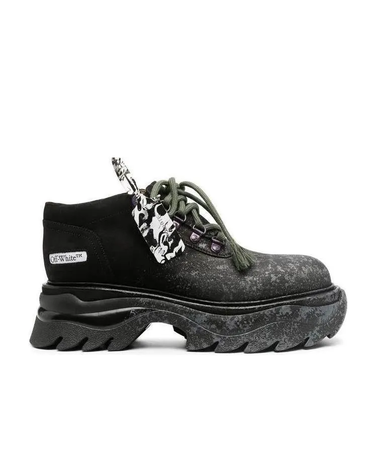 Chunky-Sole Lace-Up Sneakers