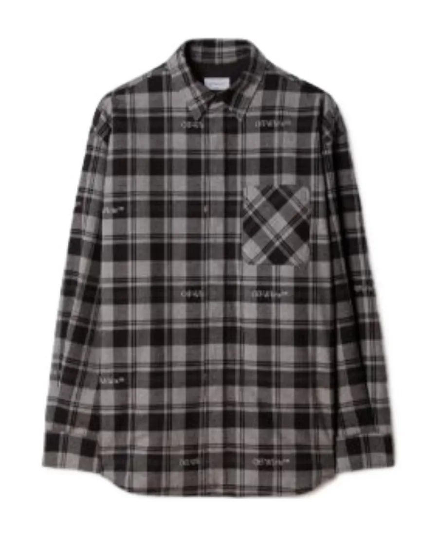 Checked Long-Sleeved Shirt