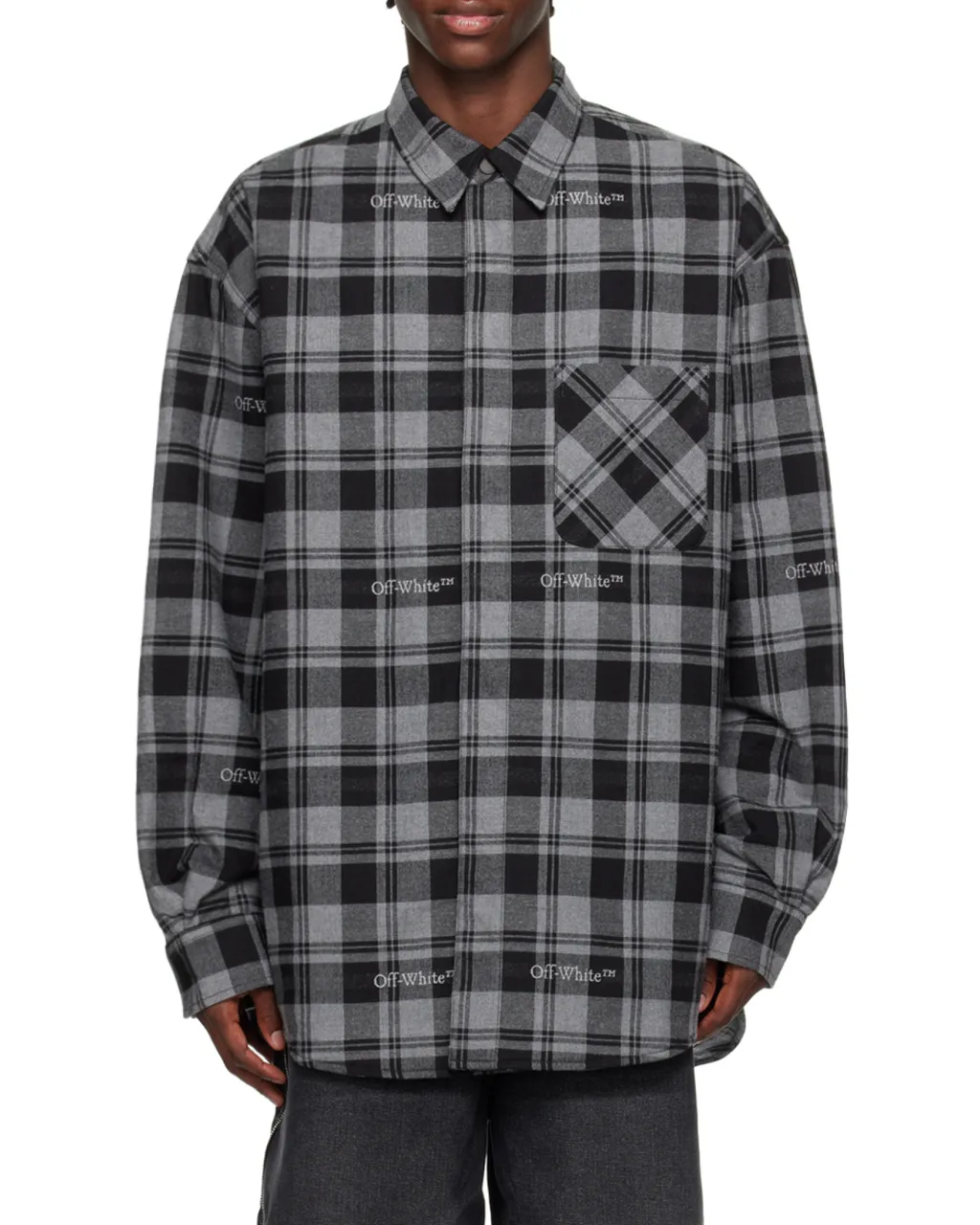 Checked Long-Sleeved Shirt