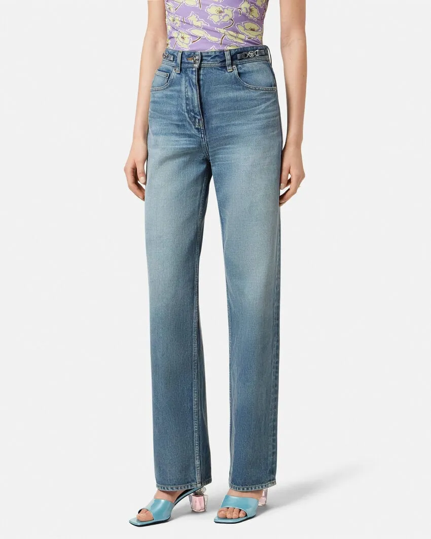 Logo-Patch Denim Jeans