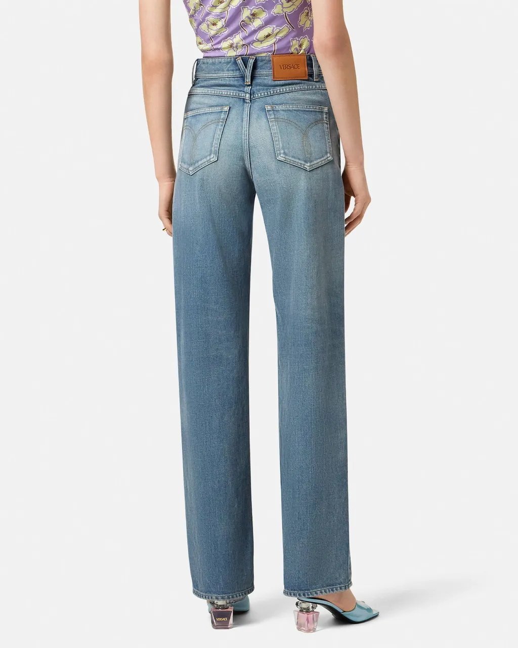 Logo-Patch Denim Jeans