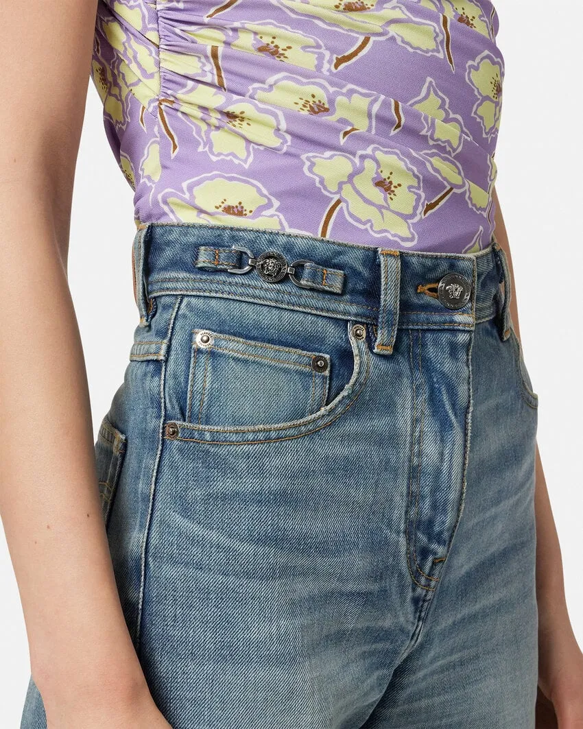Logo-Patch Denim Jeans