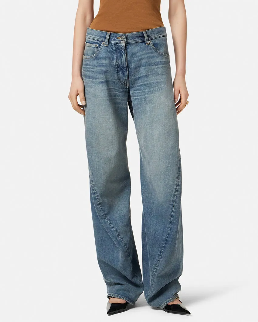 Logo-Patch Twisted Jeans