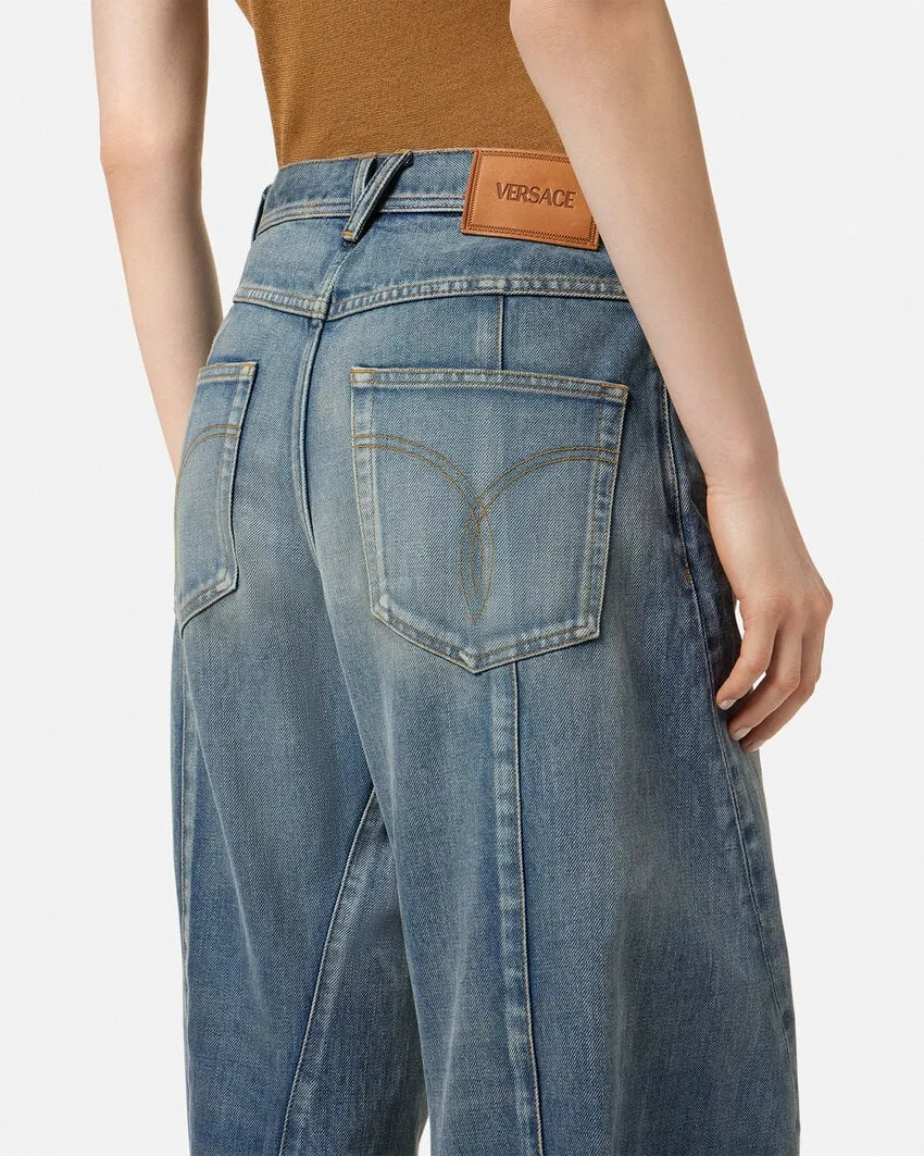 Logo-Patch Twisted Jeans