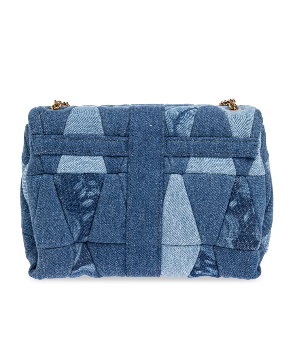 Quilted Denim Shoulder Bag