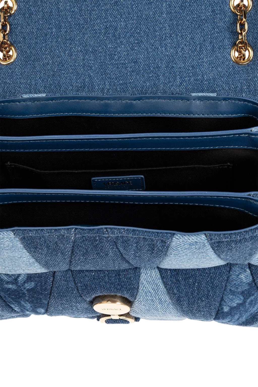 Quilted Denim Shoulder Bag