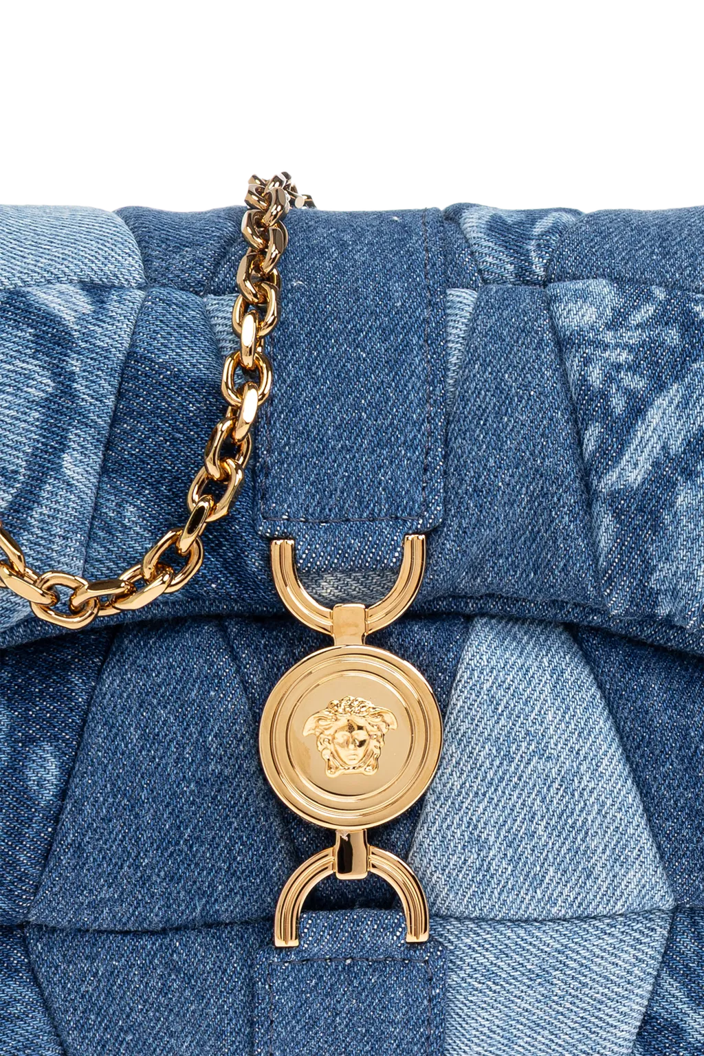 Quilted Denim Shoulder Bag
