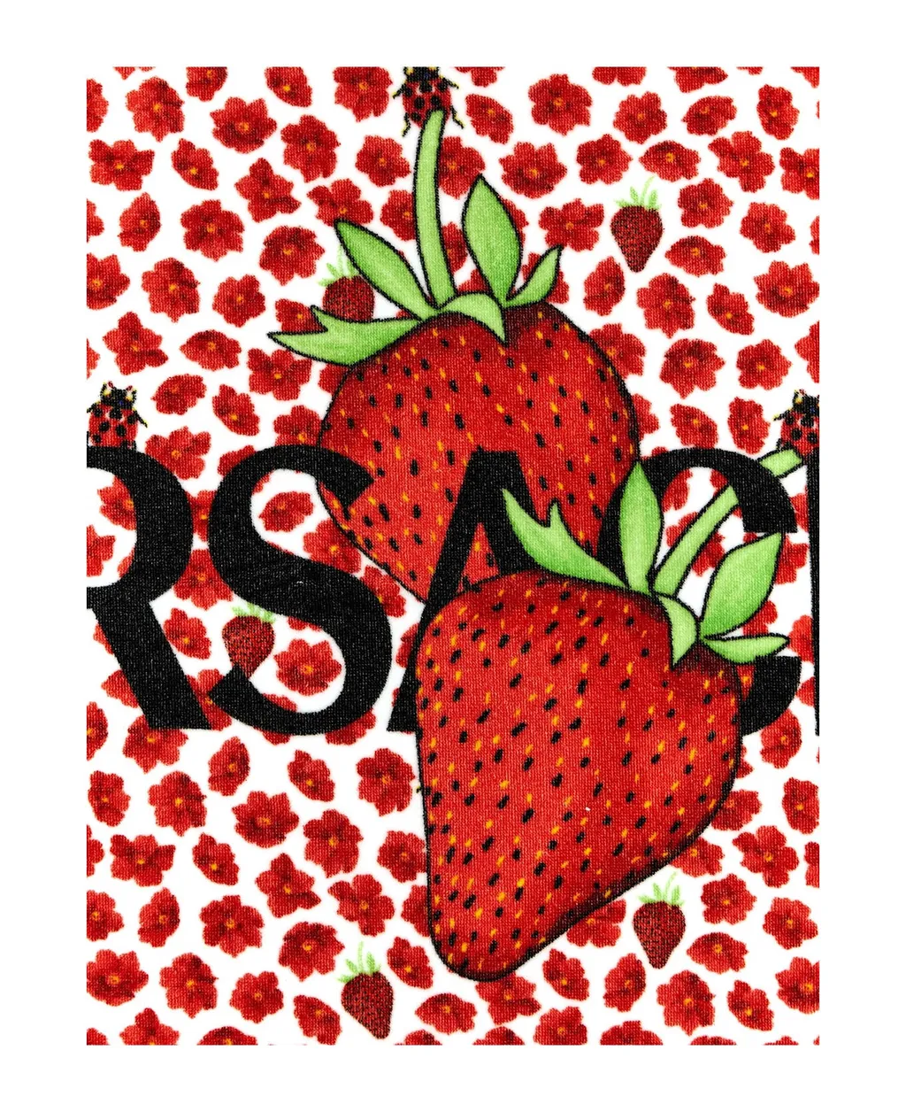 Strawberry Garden Beach Towel