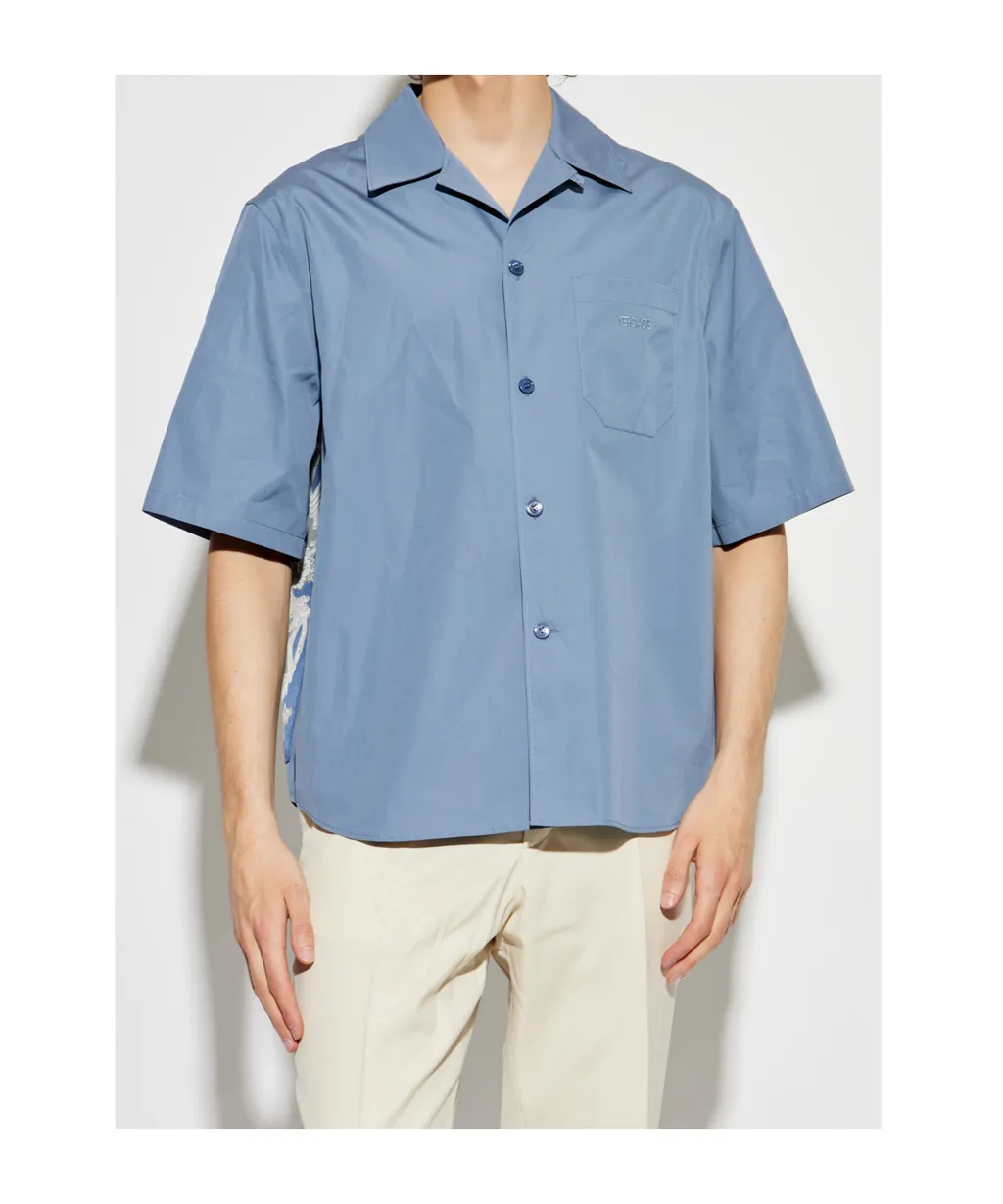 Pattern-Printed Short-Sleeved Shirt