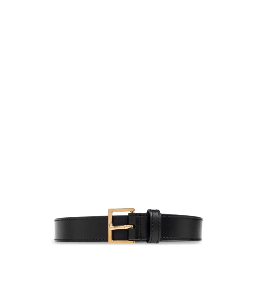 Logo-Lettering Buckle Belt