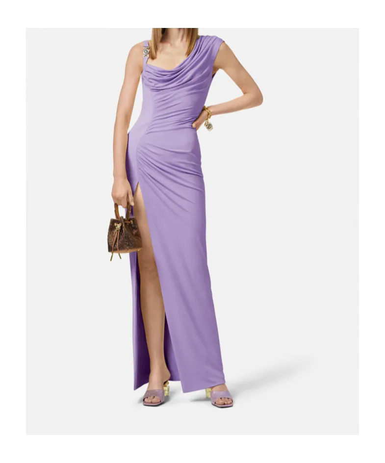 Draped Sleeveless Dress