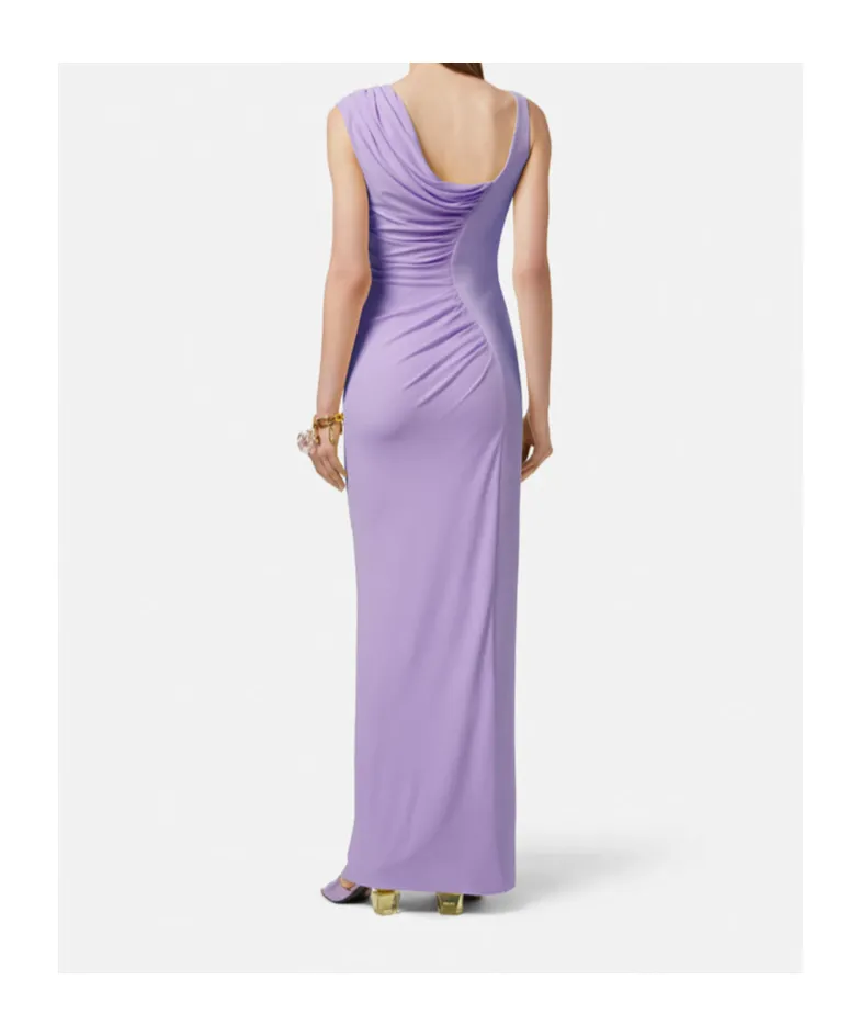 Draped Sleeveless Dress
