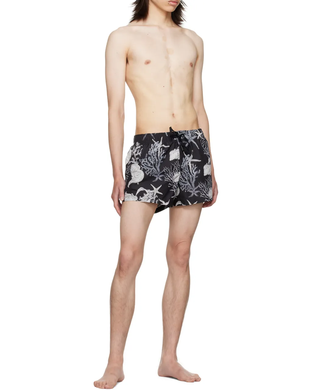 Barocco Sea Printed Drawstring Swim Shorts
