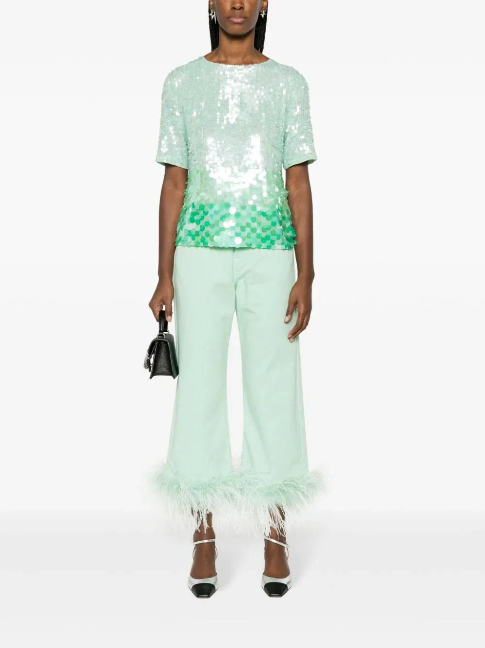 Iridescent Sequin T-Shirt