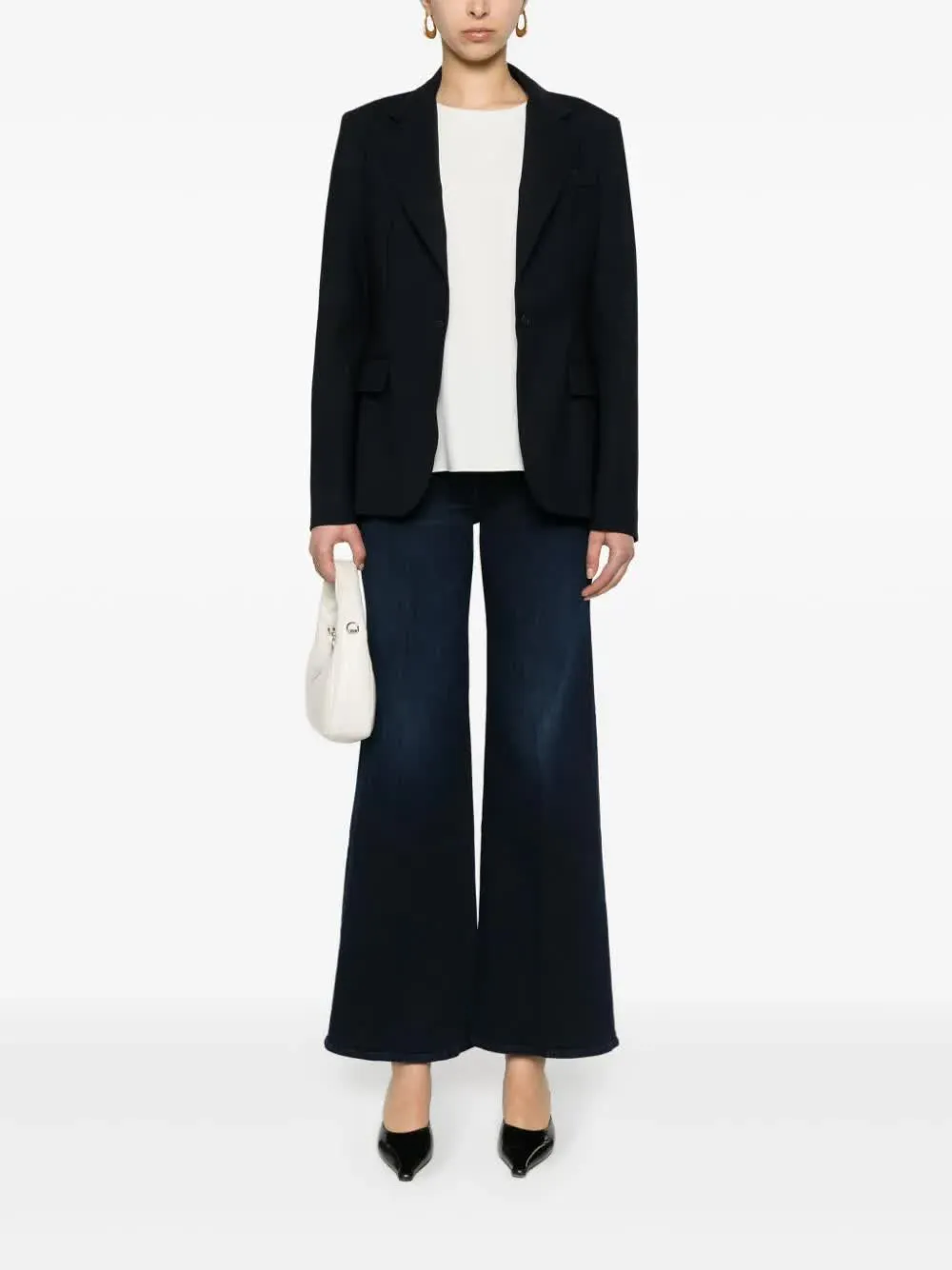 Long-Sleeved Lapel Blazer